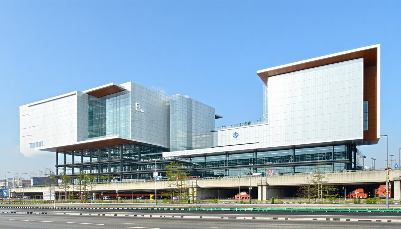 Modern infrastructure development symbolising progress